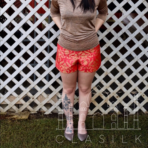 Hand Crafted Salmon Shorts - Picture 3 of 6